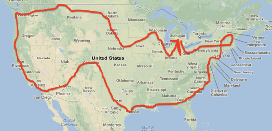 We spent three months traveling (roughly) clockwise around the U.S.