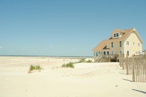 Until the diversion project, this house on Emerald Isle were at risk of falling into the sea.