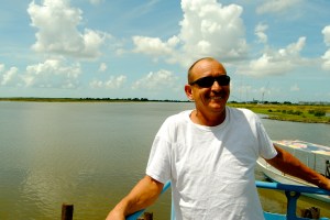 Charlie Broussard, a shrimper in Cocodrie, Lousiana, has seen the coastline change dramatically in his lifetime.