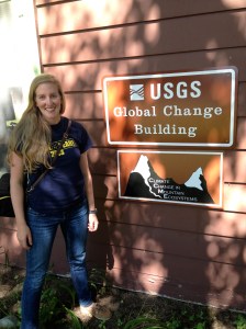 Kirsten at the USGS Global Change Center in Glacier National Park, MT.