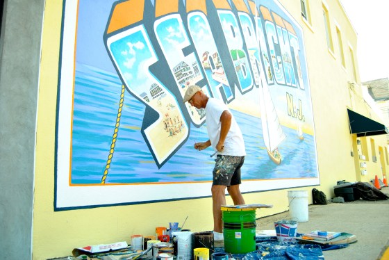 The little things go a long way: a muralist is brightening up Sea Bright's streets