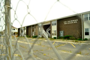 The Anchorage Inn is the first property in Sea Bright to be 'bought back'. Architectural plans are being drawn up to turn it into a floodplain park.